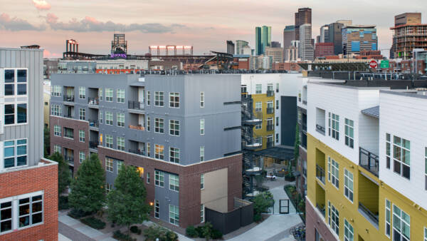 Exterior building photo of Griffis Union Station in Denver, Colorado.