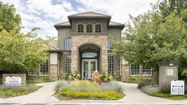 Exterior of Griffis Belleview Station in Denver, Colorado.