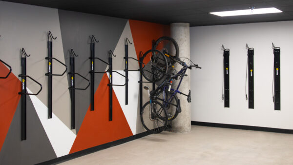 Apartment community bike storage at Griffis Cherry Creek in Denver, Colorado. .