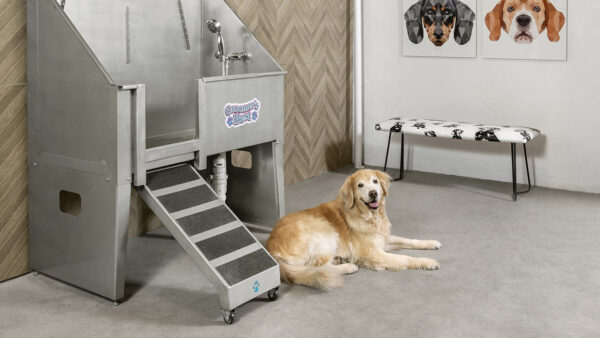 Apartment community pet washing station at Griffis Cherry Creek in Denver, Colorado.