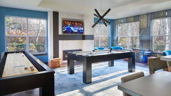 Apartment community Entertainment Room at Griffis North Creek in Bothell, Washington.