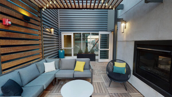 Virtual tour thumbnail for Griffis North Union rooftop lounge.