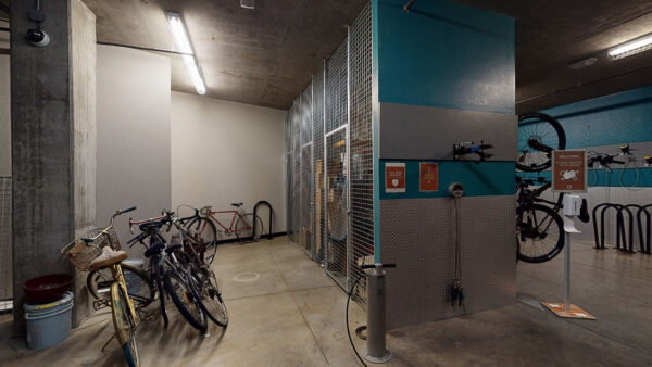Virtual tour thumbnail for Griffis Union Station bike repair station.