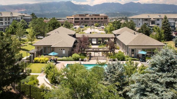Exterior building photo of Sagebrook in Colorado Springs, Colorado.