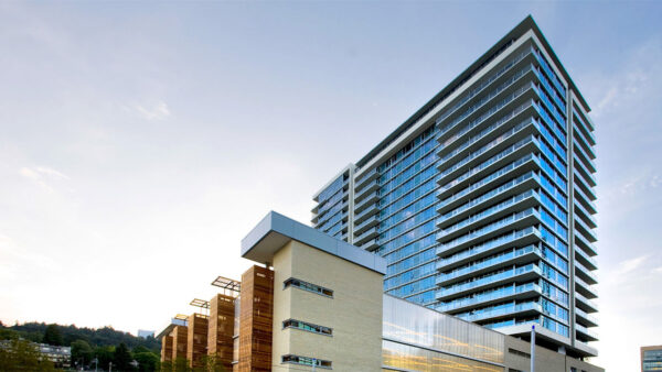 Exterior building photo of Griffis South Waterfront in Portland, Oregon.