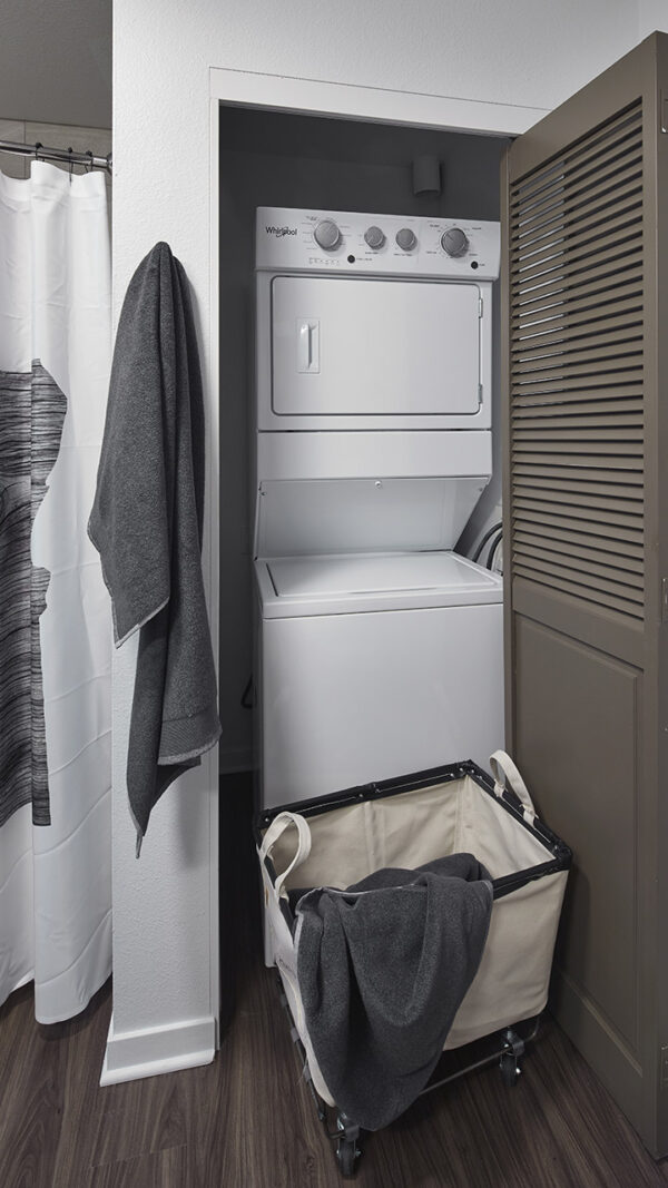 Apartment with In-Home Washer and Dryer.