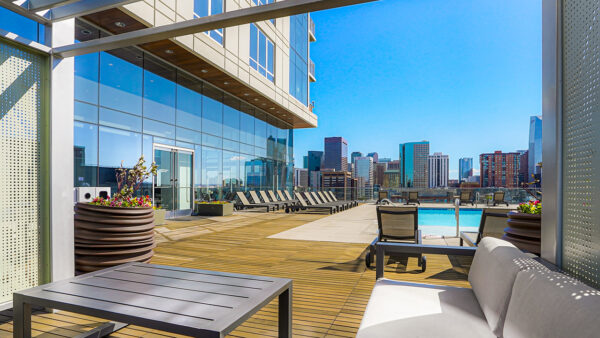 Year-round resort-style pool lounge