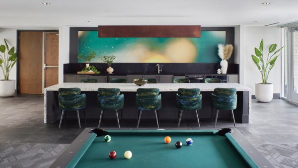 Apartment community Resident Lounge at Griffis LoDo in Denver, CO.