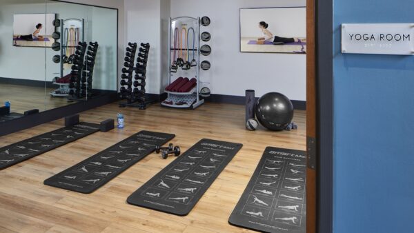 Apartment community Yoga Studio at Griffis LoDo in Denver, CO.