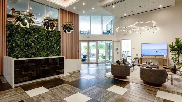 Griffis Pompano Beach entry and resident lounge.
