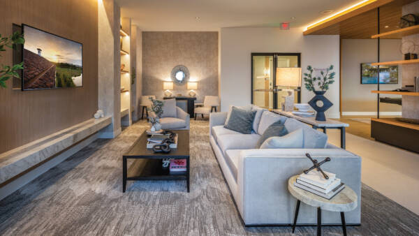 Griffis West Palm community lounge.