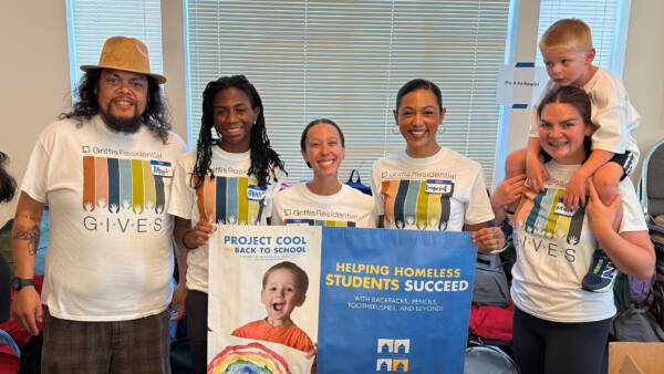 Griffis Residential gives volunteers at Project Cool Back to School