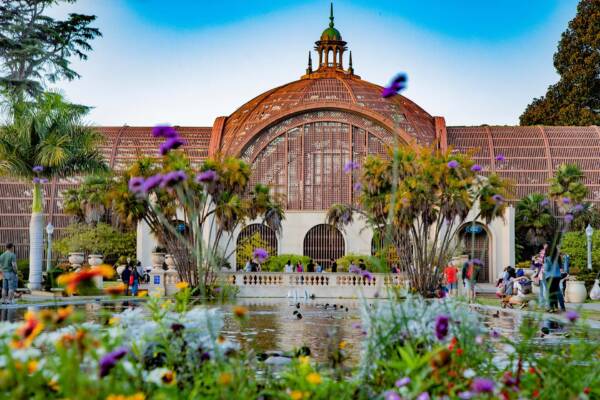 Balboa Park gardens in San Diego, California.