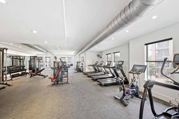 Griffis Oak Lawn apartment community fitness center in Dallas, TX.