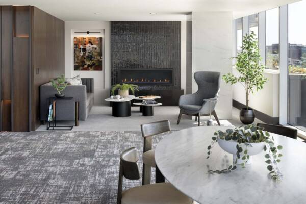 Apartment community resident lounge at Griffis Platform Union Station in Denver, CO