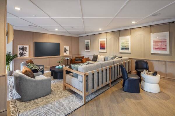 Griffis South Bay community resident lounge.