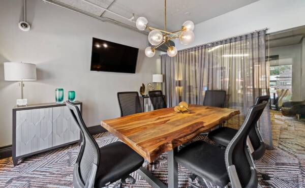 Apartment community business center at Griffis Uptown in Dallas, TX.